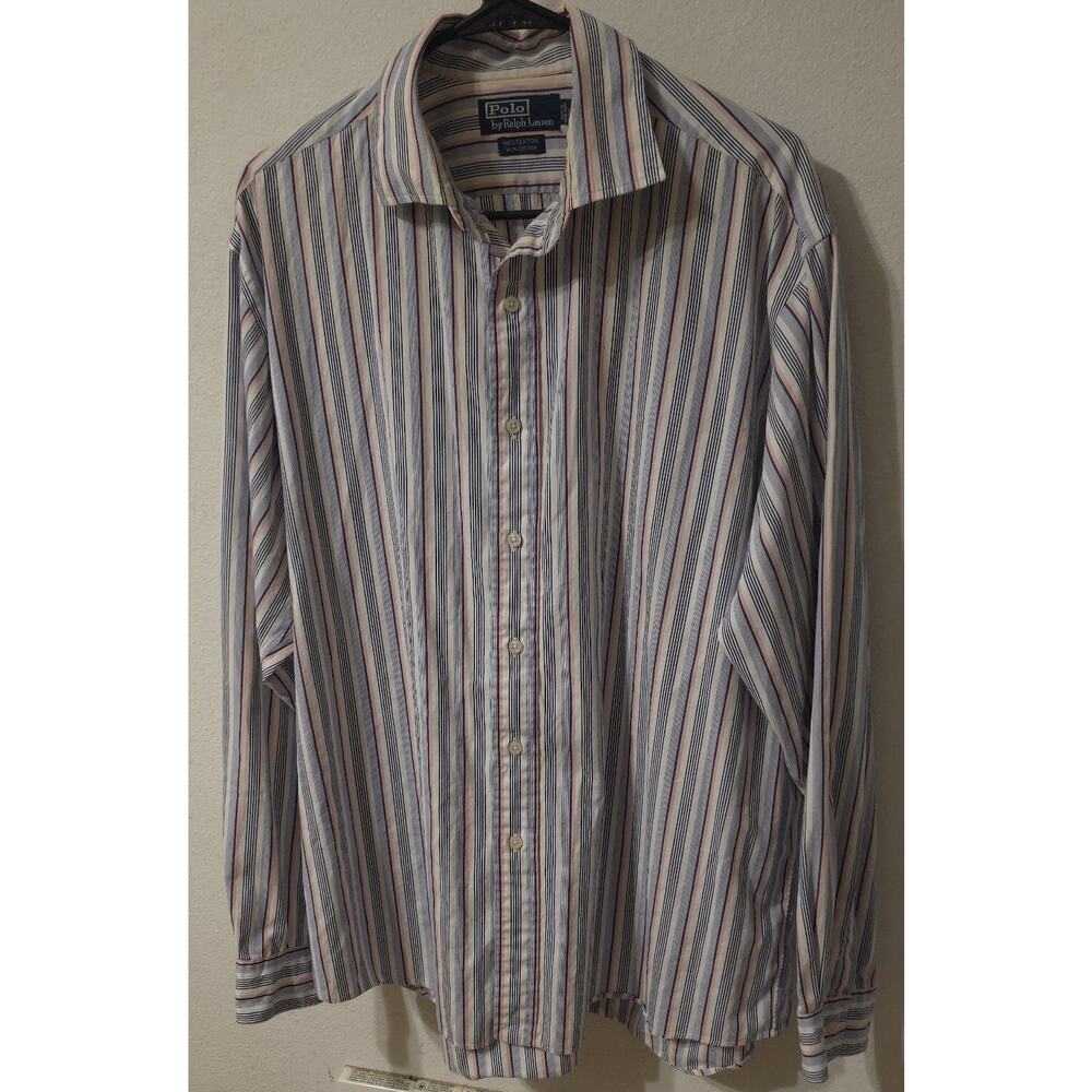Men's Polo Ralph Lauren "Westerton" Long Sleeve Dress Shirt SZ XL Button Up